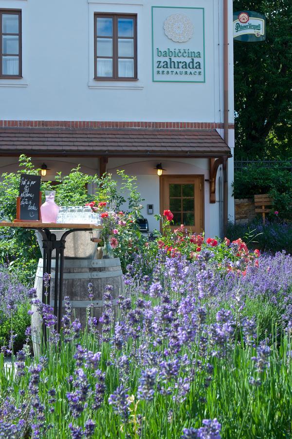 Babiccina Zahrada Penzion & Restaurant Prŭhonice Exteriör bild